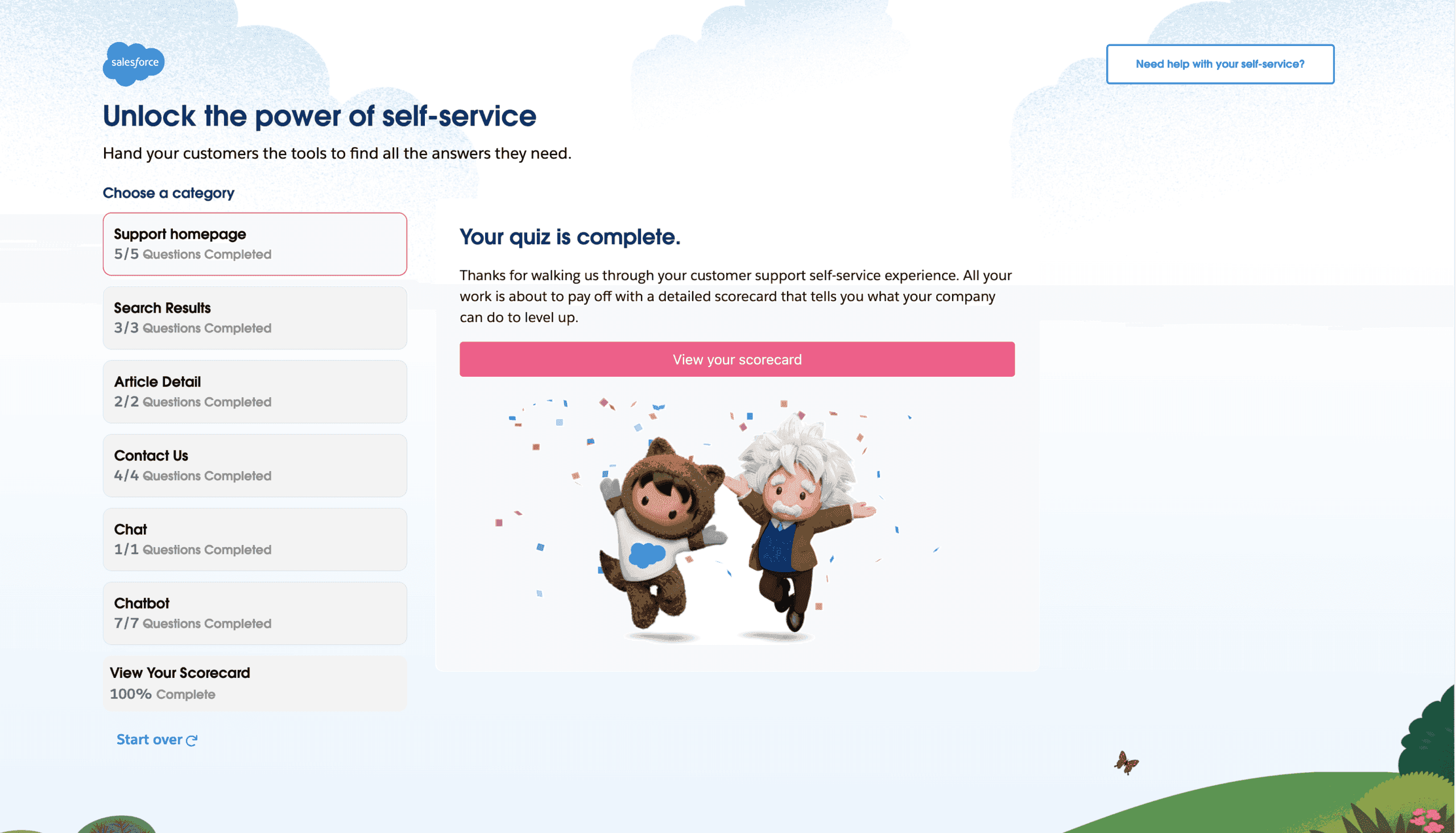 Cover image for Salesforce Self Service Assessment